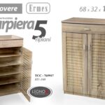 MOBILE SCARPIERA ARMADIO 2 ANTE CASSETTO INGRESSO BAGNO SALOTTO LEGNO h100*68*32