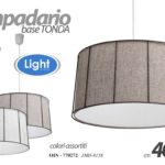 LAMPADARIO 40W ROTONDO TELA TONDO SALOTTO CUCINA Lampada a Sospensione 40*20 cm