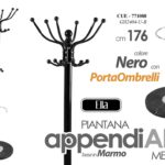 Attaccapanni Appendiabiti PORTAOMBRELLI Piantana Metallo marmo Ganci MODERNO 176