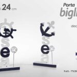 PORTA BIGLIETTI NOTE NOTES DA TAVOLO DECO MARE MARINA TIMONE ANCORA ASSOR 24 cm