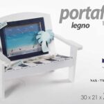 PORTAFOTO CORNICE SEDIA LEGNO DECORAZIONE MARE NAUTICO DA TAVOLO 30*21*24CM
