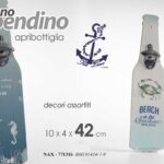 APPENDINO DECORATIVO APRIBOTTIGLIA DA PARETE LEGNO DECO MARE NAUTICO 10*4*42CM