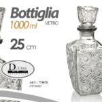 Bottiglia decanter whisky liquore grappa vino amaro bar tavola vetro ermet 25 cm