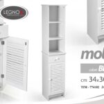 MOBILE COLONNA h163*34*30 cm ANTA CASSETTO MENSOLE SALOTTO CUCINA BAGNO LEGNO