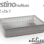 Cestino multiuso cassetto organizer armadio vaschetta cucina plastic ass 32*23*7