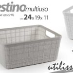 Cestino multiuso cassetto organizer armadio vaschetta cucina plastic as 24*19*11