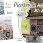 Piastrelle adesive rivestimento cucina bagno decoro cementine pvc ass 30 cm