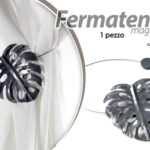 Reggi FERMA TENDA Embrasse Fermatenda REGGITENDA DRAPPEGGIO MAGNETICO FOGLIA