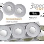 SET 3 SPECCHI DA PARETE DECORATIVI TONDO SPECCHIO LIBERA INSTALLAZIONE 25 cm MUL