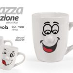 Tazza mug latte the tisana divertente ceramica emoction faccina bianca as 315 ml