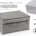 SCATOLA CONTENITORE BIANCHERIA ORGANIZER SALVASPAZIO VESTITI ARMADIO 60*40*30
