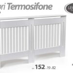 DOPPIO Copri termosifone Coperchio Radiatore Calorifero Doghe MODERNO 152*19*82