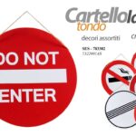 CARTELLO LATTA SEGNALE STRADALE IRONICO CAMERETTA FESTA ASSORTITO CASUALE 30 CM