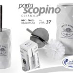 Portascopino da bagno Porta Scopino WC CERAMICA Spazzolone Water SWEET HOME 37cm