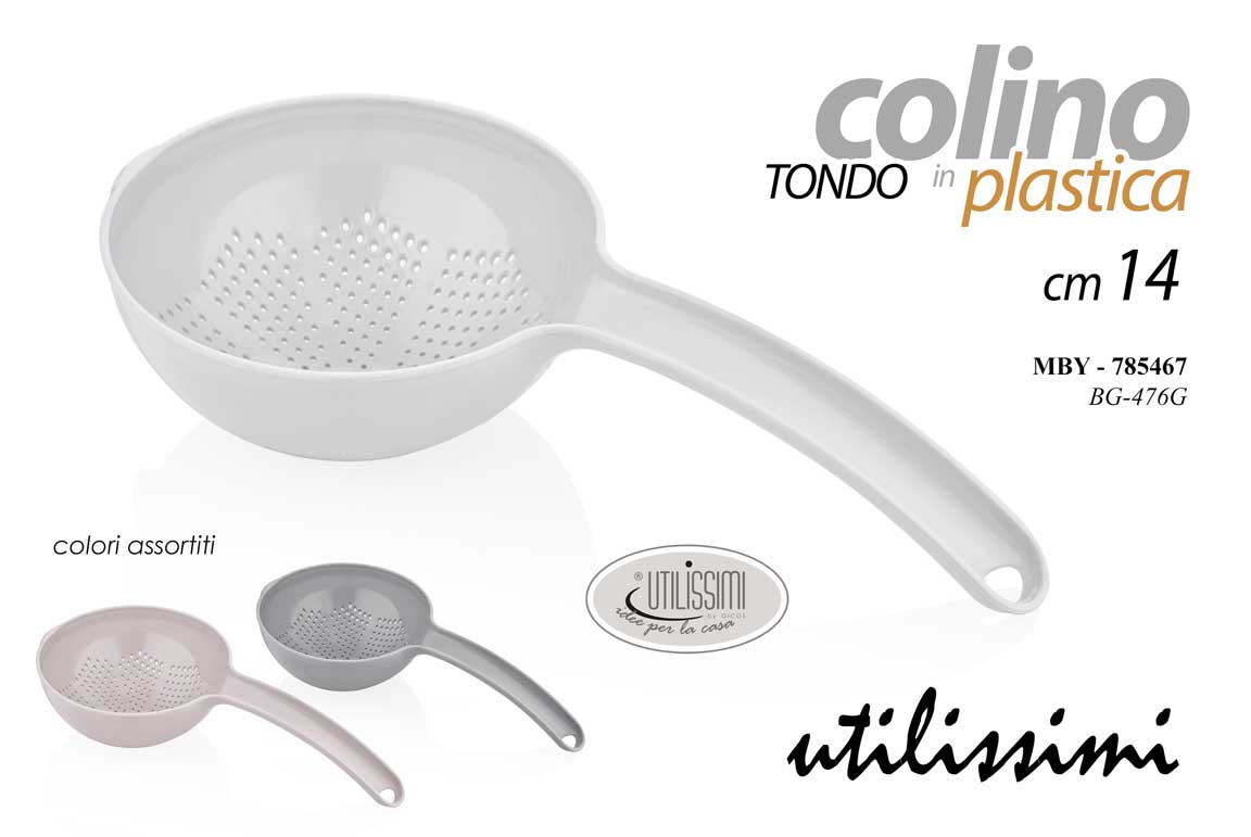8025569785467 COLINO SCOLAPASTA Setaccio COLAPASTA PLASTICA COLOR TONDO MULTIUSO 14*14 CM - immagine 1