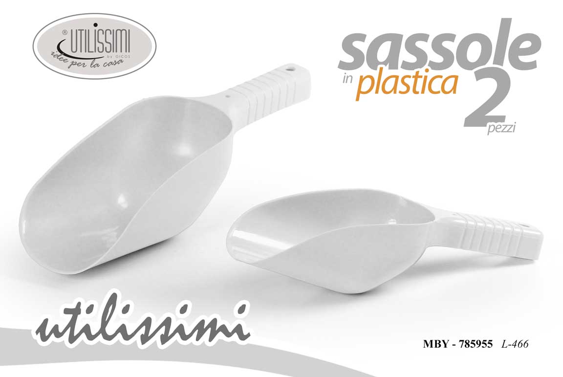 8025569785955 2 SASSOLA DOSATRICE PALETTA SASSOLE USO ALIMENTI FARINA CAFFè BIANCHE - immagine 1