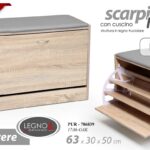 MOBILE PANCA SCARPIERA A RIBALTA CUSCINO ROVERE SALVASPAZIO MODERNA 63*30*h50
