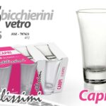 SET 6 BICCHIERI BICCHIERINO FESTE PARTY CHUPITO LIQUORE COGNAC RUM 65ML h8,7CM