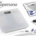 Bilancia pesapersone digitale bianca moderna bagno elettronica precis vetro 28cm