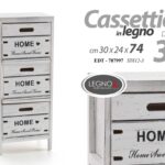 CASSETTIERA ANTICATA 3 CASSETTI SLIM SALVASPAZIO CUCINA BAGNO INGRESSO 74*30*24