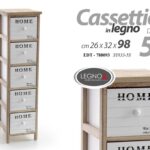 CASSETTIERA 4 CASSETTI SLIM SALVASPAZIO CUCINA BAGNO SALOTTO CAMERA 98*26*31