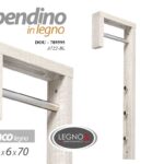 APPENDINO ROVERE APPENDIABITI IN LEGNO PARETE MURO 25*6*70 DOU BIANCO