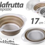 COLA FRUTTA SALVASPAZIO OVALE COLINO VERDURA Setaccio CHIUDIBILE PLASTICA 17 cm