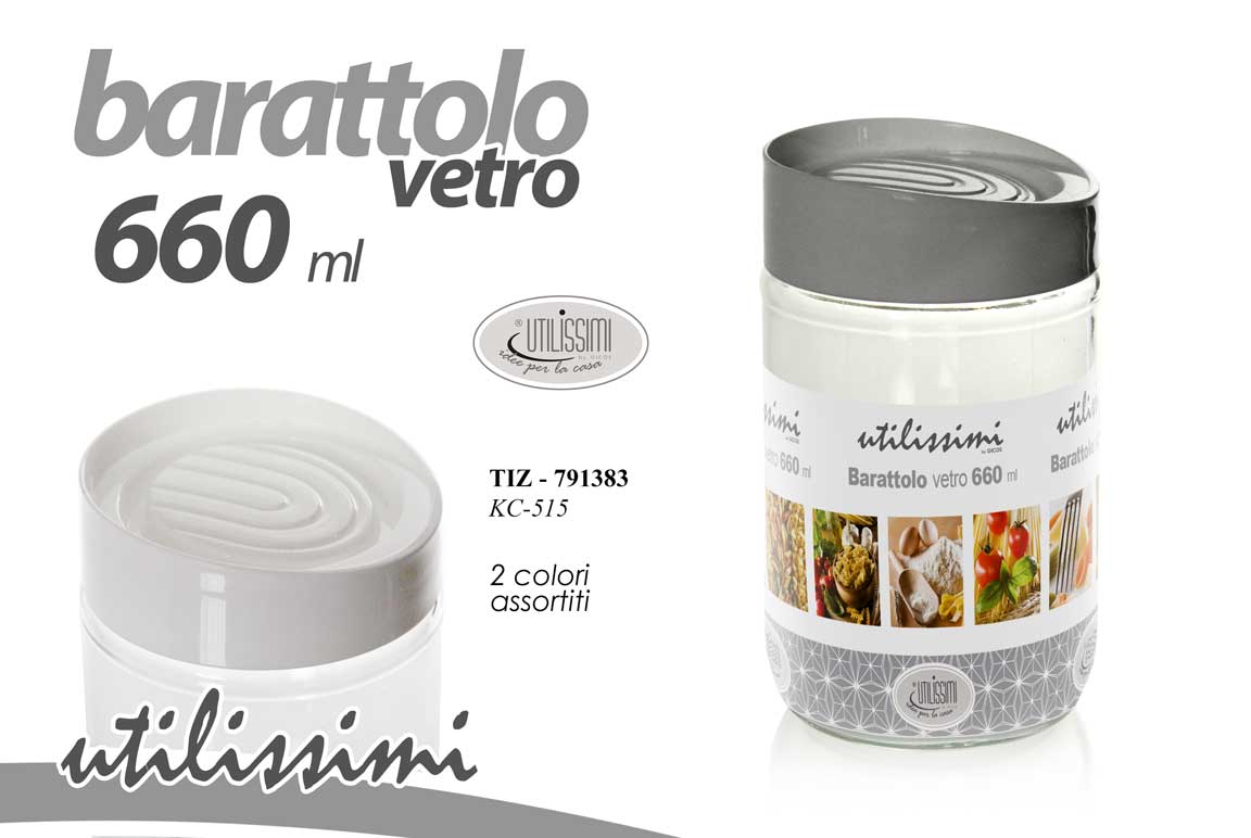 8025569791390 BARATTOLI CUCINA MULTIUSO SALE ZUCCHERO CAFFè SPEZIE AROMI BARATTOLO 660 ML - immagine 1