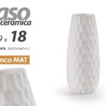 VASO CERAMICA FIORI CENTROTAVOLA EVENTI SEGNAPOSTO CLASSICO MODERNO MATT 18*10