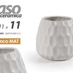 VASO CERAMICA PIANTE CENTROTAVOLA EVENTI SEGNAPOSTO CLASSICO MODERNO MATT 11*11