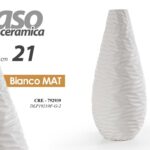 VASO CERAMICA FIORI CENTROTAVOLA EVENTI SEGNAPOSTO CLASSICO MODERNO MATT 21 CM