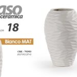 VASO CERAMICA FIORI CENTROTAVOLA EVENTI SEGNAPOSTO CLASSICO MODERNO MATT 18*12cm