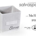 CONTENITORE ORGANIZER ARMADIO CASSETTI SCATOLA SALVASPAZIO GUARDAROBA 16*15 cm