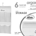 Organizer portaoggetti Bagno ARMADIO 6 Tasche APPENDINO GRUCCIA Camera 60*36 cm