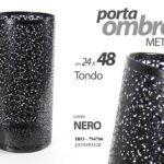 PORTA OMBRELLI METALLO CONTENITORE TRAFORATO TONDO Scolapioggia MODERNO 48*24cm