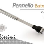 PENNELLO LUNGO BARBECUE ACCIAIO ATTREZZI COTTURA ARROSTO CARNE GRIGLIA CUCINA