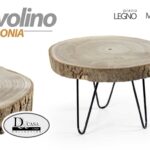 TAVOLO TAVOLINO CORTECCIA ALBERO SALOTTO CAFFè LEGNO RUSTICO MODERNO 29*19 cm