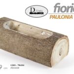 VASO TRONCO FIORIERA VASETTO PORTA FIORI PIANTE LEGNO CENTROTAVOLA 24*9CM