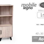 MOBILETTO MODERNO SCAFFALE ARMADIO SALOTTO BAGNO LIBRERIA BEIGE ANTA h97*40*30