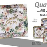 QUADRO STAMPA SU TELA Canvas LEGNO FIORI Motivo Floreale COLOR ASSORT 60*60 cm