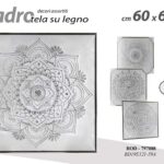 QUADRO STAMPA SU TELA Canvas LEGNO GRIGIO ORIGAMI MODERNO ASSORTITI 60*60 cm