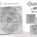 QUADRO STAMPA SU TELA Canvas LEGNO GRIGIO DISEGNI ASTRAT MODERNO ASSORT 80*80 cm