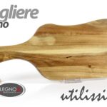 Tagliere vassoio rustico buffet aperitivo salumi formaggi legno acacia 54x22 cm