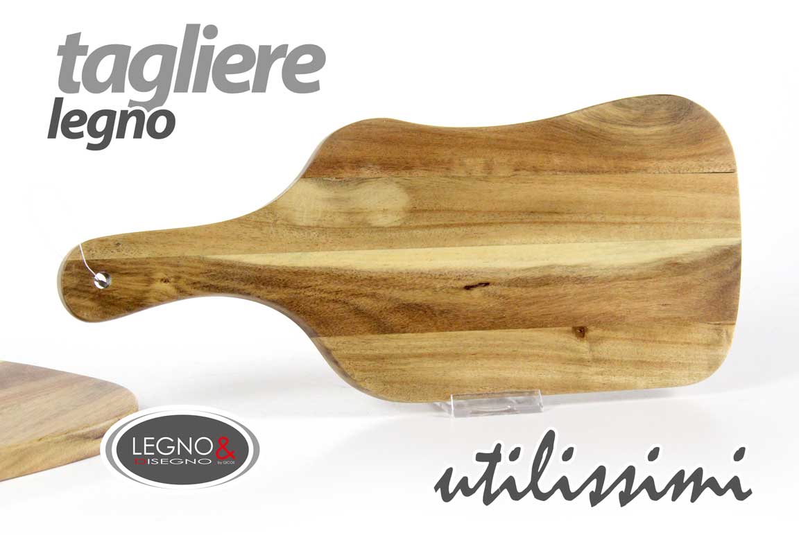 8025569797712 Tagliere vassoio rustico buffet aperitivo salumi formaggi legno acacia 54x22 cm - immagine 1