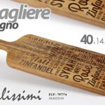 Tagliere vassoio bar ristorante aperitivo salumi formaggi legno acacia 40*14*1.5