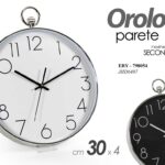 OROLOGIO DA PARETE MURO MECCANISMO SILENZIOSO MODERNO STILE TASCHINO 30 CM