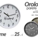 OROLOGIO DA PARETE MURO MECCANISMO SILENZIOSO ANALOGICO MODERNO HOME 25 CM
