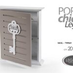 Portachiavi parete armadietto bacheca chiavi muro legno home moderno ass 24*20*6