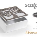 COFANETTO ALBERO DELLA VITA PORTA BUSTINE TISANE SCATOLA THE Tè TE CIALDE 18*7cm