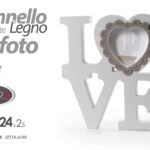 CORNICE PORTA FOTO 22*24*2 CM IN LEGNO A LETTERA LOVE STILE  MODERNO DA PARETE